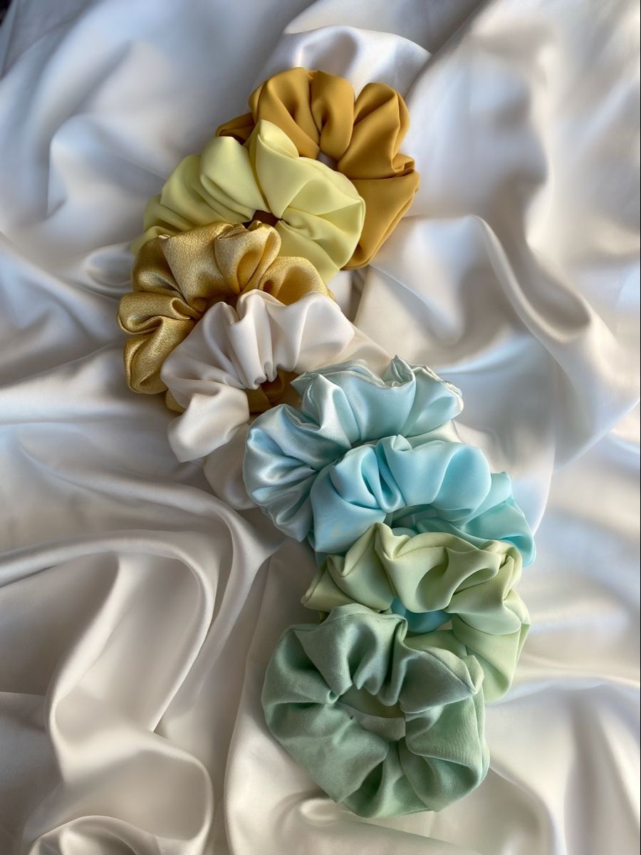 pastel scrunchies